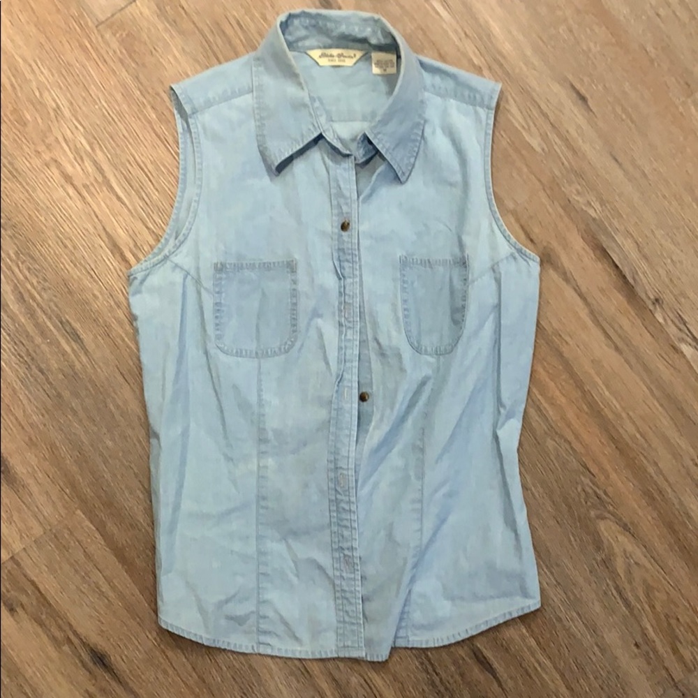 Eddie Bauer chambray top